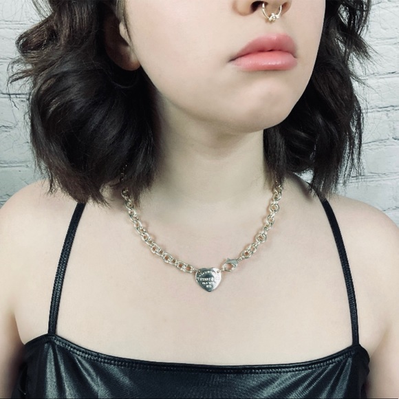 Tiffany & Co Choker heart Return to necklace only - Picture 2 of 14
